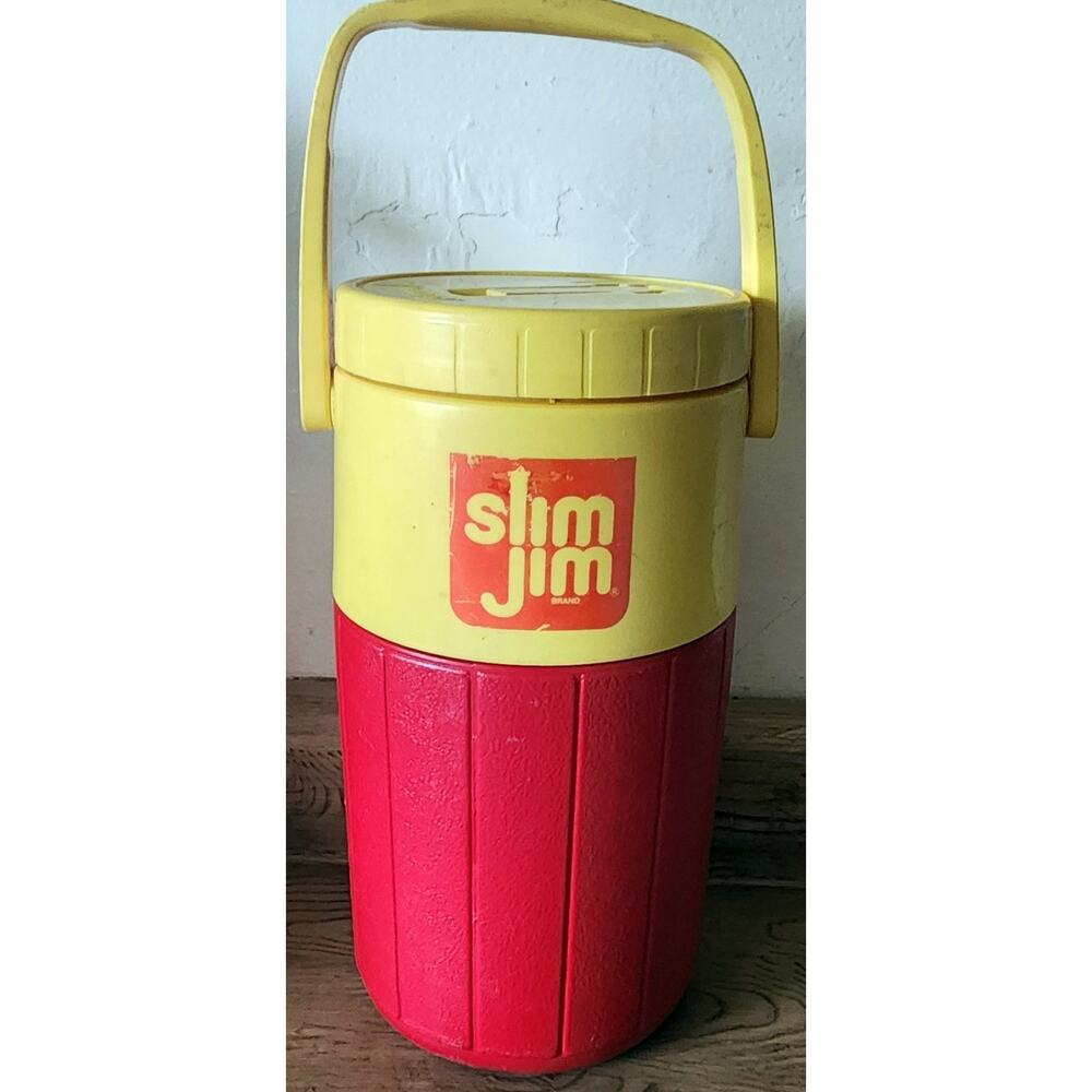 Vintage Coleman Slim Jim Half Gallon Beverage Drink Water Cooler Thermos Jug